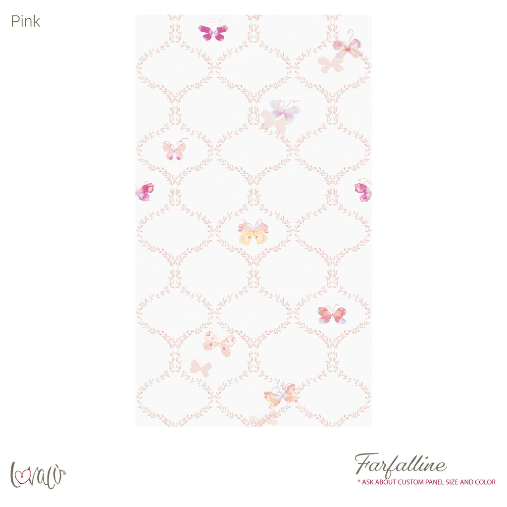Carta da parati - Farfalline rosa Lovalù