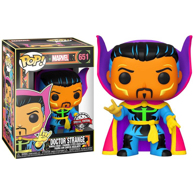 Funko Pop! Marvel Studios Blacklight (651) Doctor Strange Vinyl Figure
