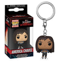 Funko Pop ! Keychain Pocket Marvel Doctor Strange (America Chavez) Portachiavi