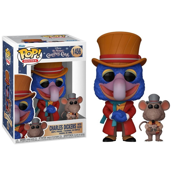 Funko Pop! Disney The Muppet Christmas Carol - 1456 Charles Dickens W/Rizzo 9Cm