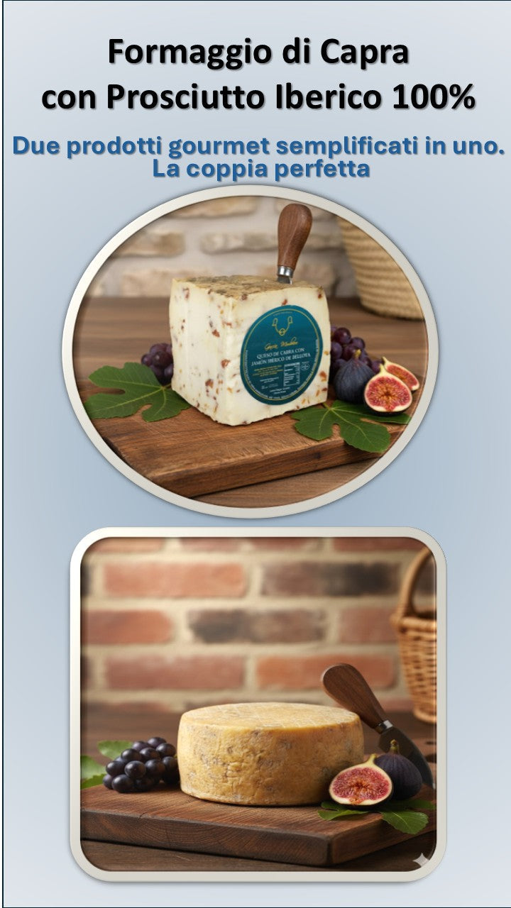 GOAT CHEESE WITH IBERIAN ACORN HAM