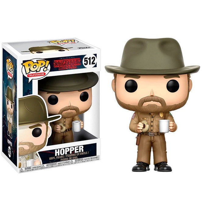 Funko Pop! Television Stranger Things - Hopper (512) Vinyl Figure 9cm Hopper