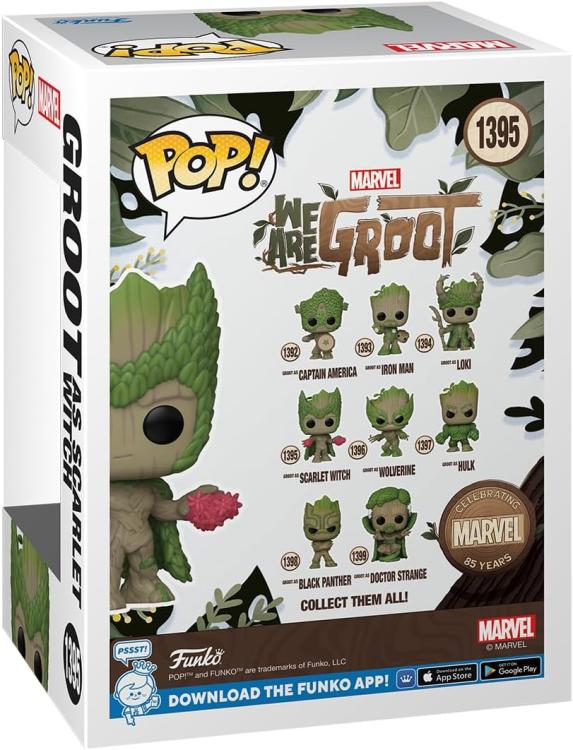 Funko Pop! Marvel Wag - Scarlet Witch We Are Groot - (1395) - Vinyl Figure 9Cm
