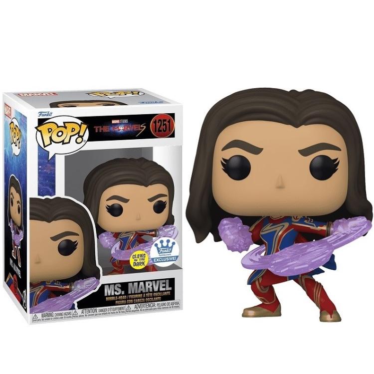 Funko Pop! Marvel Studios - The Marvels - (1251) Ms Marvel (Glows In The Dark)