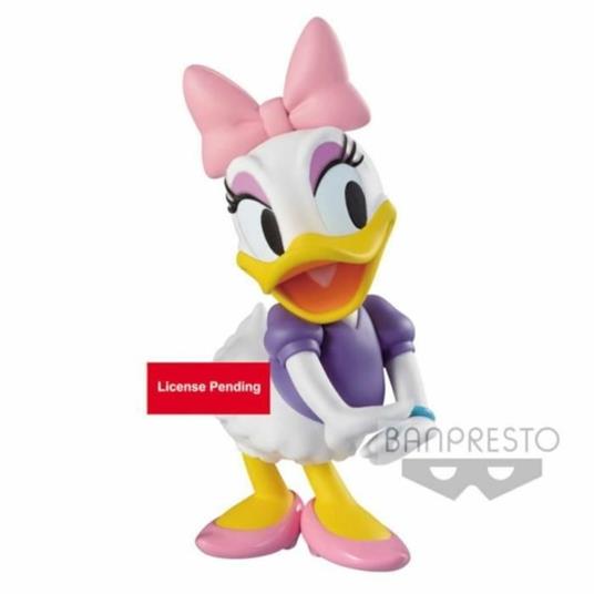 BANPRESTO Q POSKET DISNEY - FLUFFY PUFFY DAISY DUCK FIGURE BANDAI 14CM