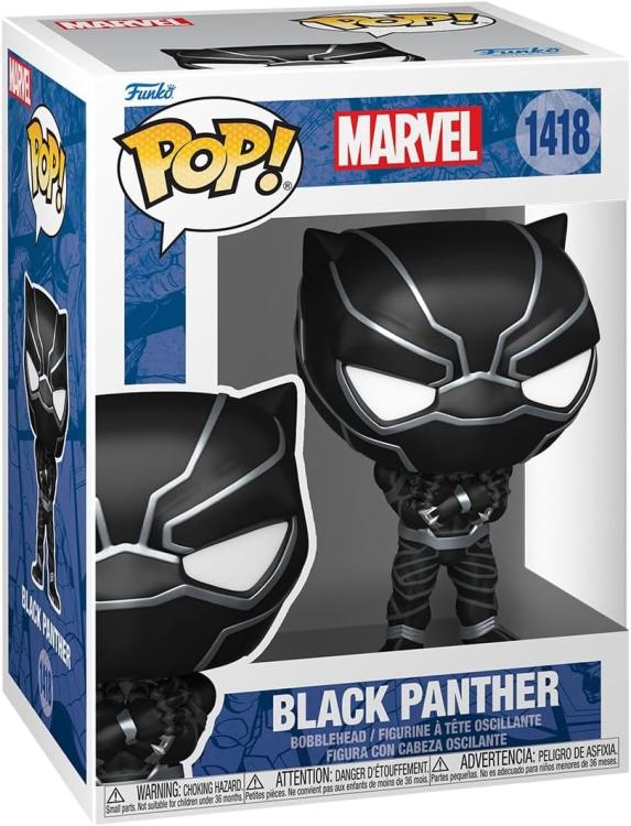 Funko Pop! Marvel New Classic Black Panther - (1418) - Black Panther Figure 9Cm