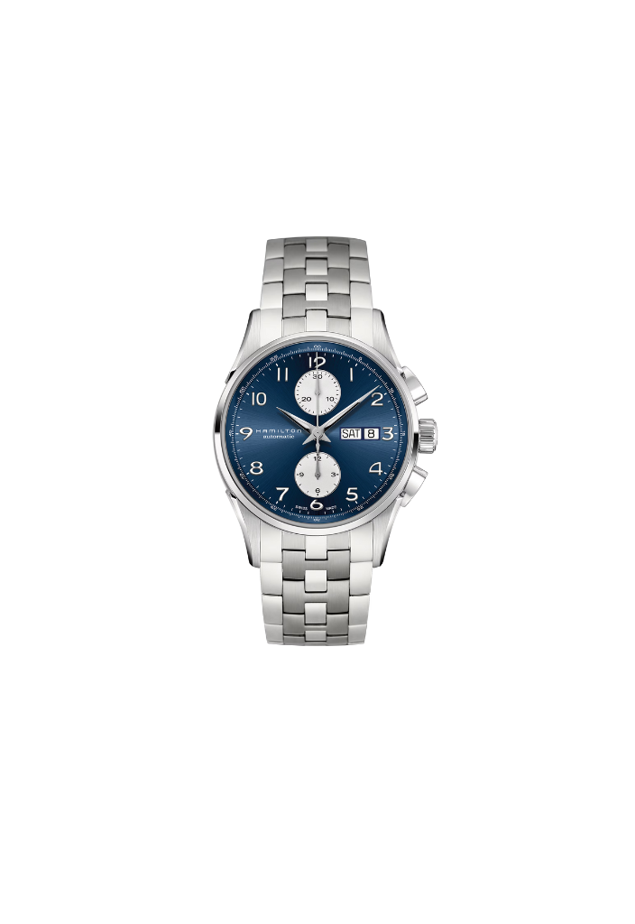 Hamilton Jazzmaster 41mm – blue day-date automatic Swiss made chronograph