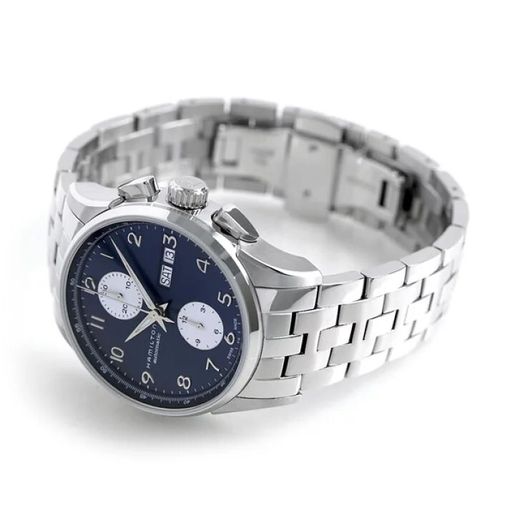 Hamilton Jazzmaster 41mm – blue day-date automatic Swiss made chronograph