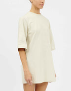MM6 MAISON MARGIELA Mini Abito in Jersey Gesso