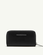 MM6 MAISON MARGIELA Portafoglio Numeric con Zip in Pelle Black