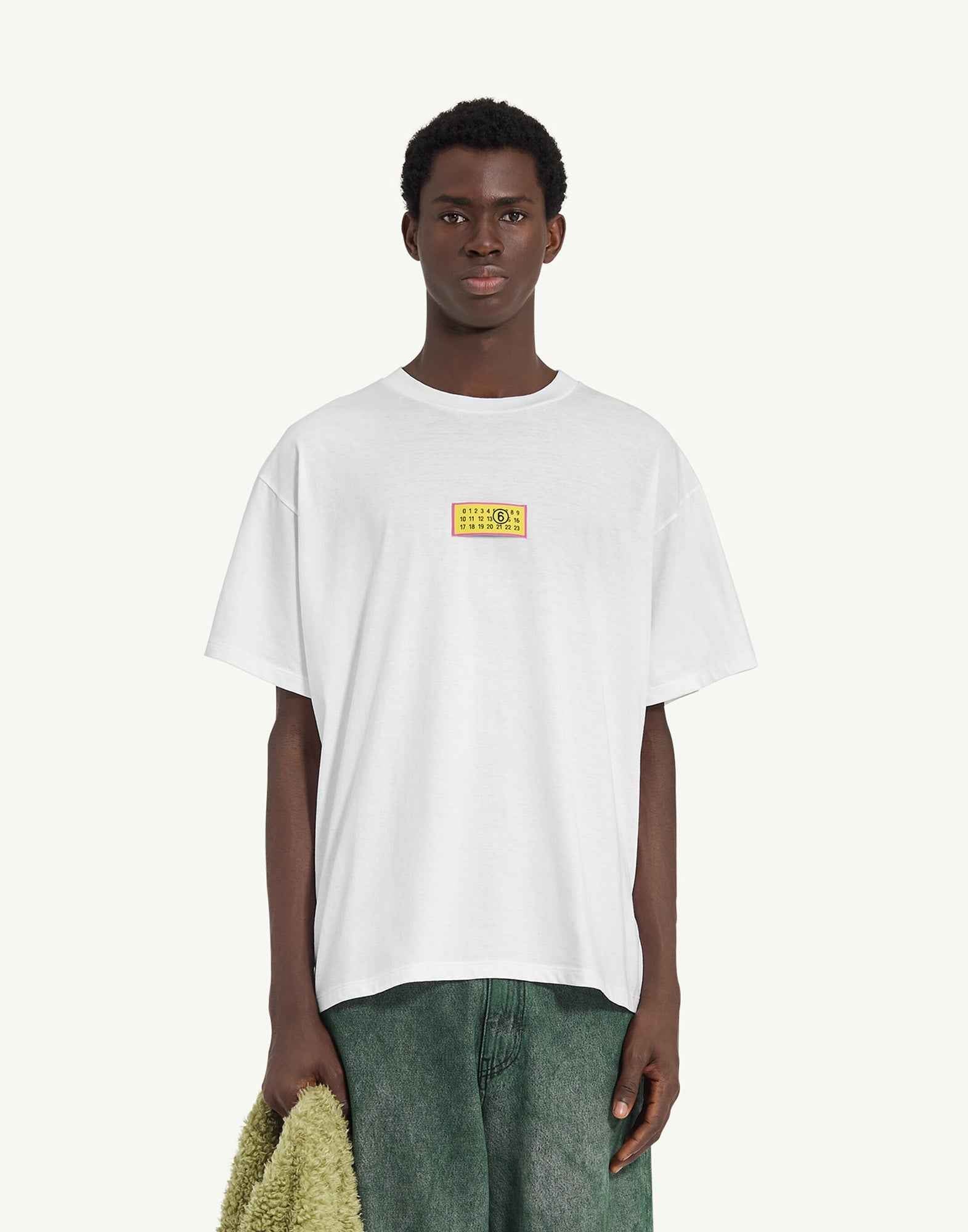 MM6 MAISON MARGIELA T-shirt con Numeric Signature Optic White