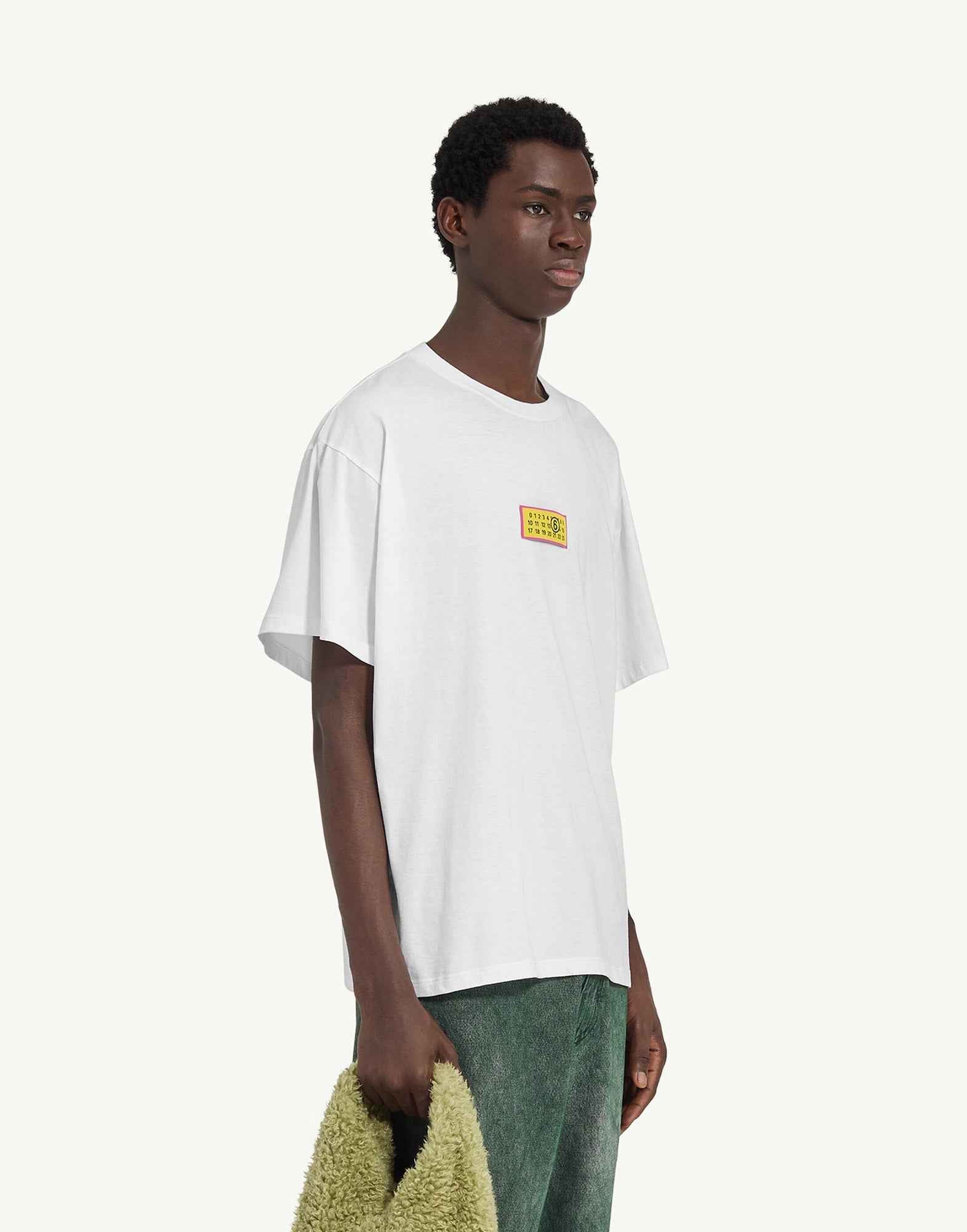 MM6 MAISON MARGIELA T-shirt con Numeric Signature Optic White