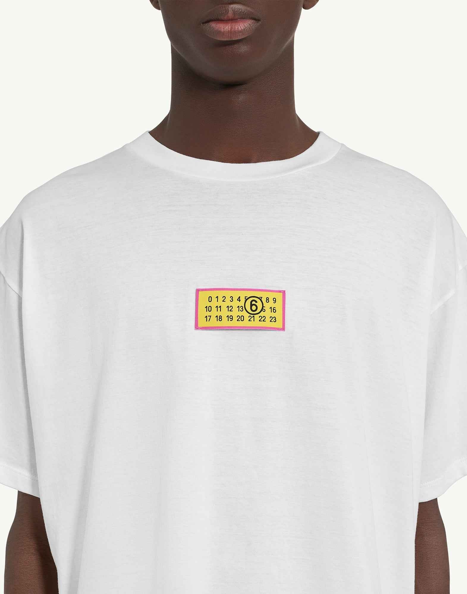 MM6 MAISON MARGIELA T-shirt con Numeric Signature Optic White