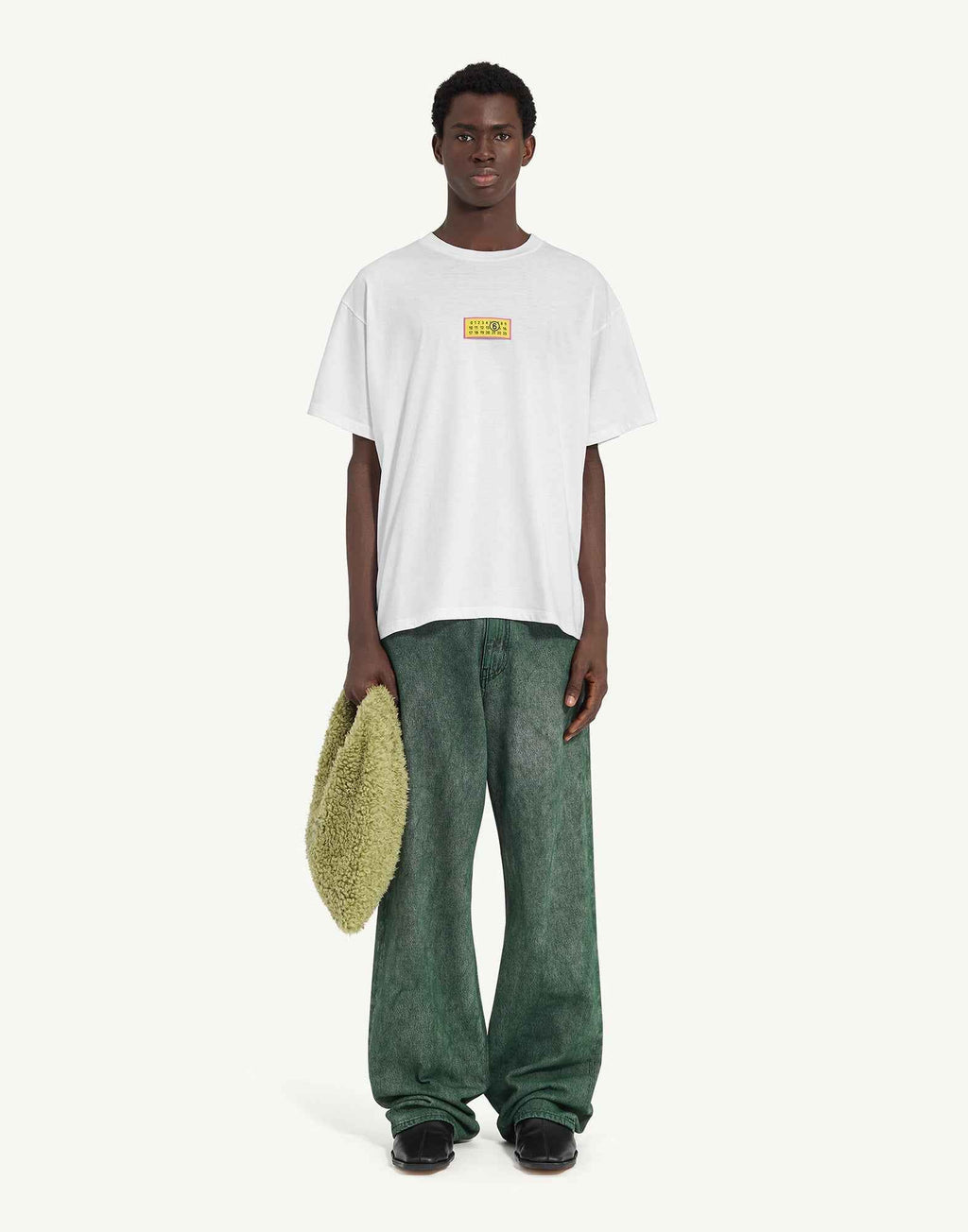 MM6 MAISON MARGIELA T-shirt con Numeric Signature Optic White