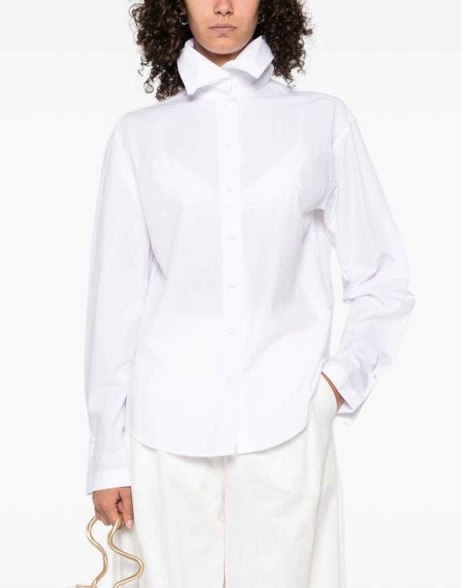 ALBERTA FERRETTI Camicia con Dettaglio Colletto Bianca