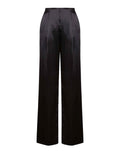 ALBERTA FERRETTI Pantaloni in Raso Lucido Nero