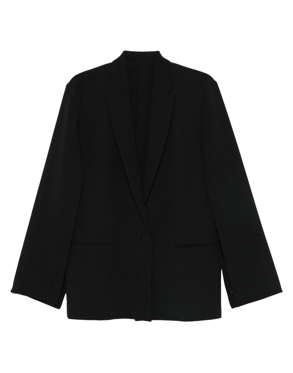 ALBERTA FERRETTI Single-Breasted Cady Jacket in Black