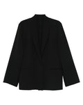 ALBERTA FERRETTI Single-Breasted Cady Jacket in Black