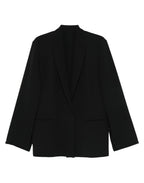 ALBERTA FERRETTI Single-Breasted Cady Jacket in Black