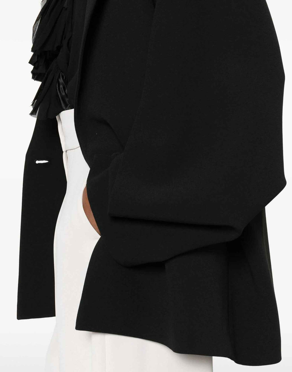 ALBERTA FERRETTI Giacca Monopetto in Cady Nero