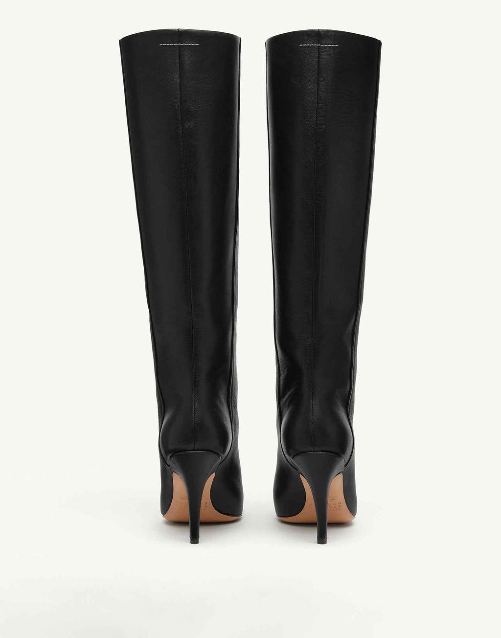 MM6 MAISON MARGIELA Stivali al Ginocchio Architype in Pelle Nera