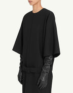 MM6 MAISON MARGIELA Abito Midi in Lana Nero