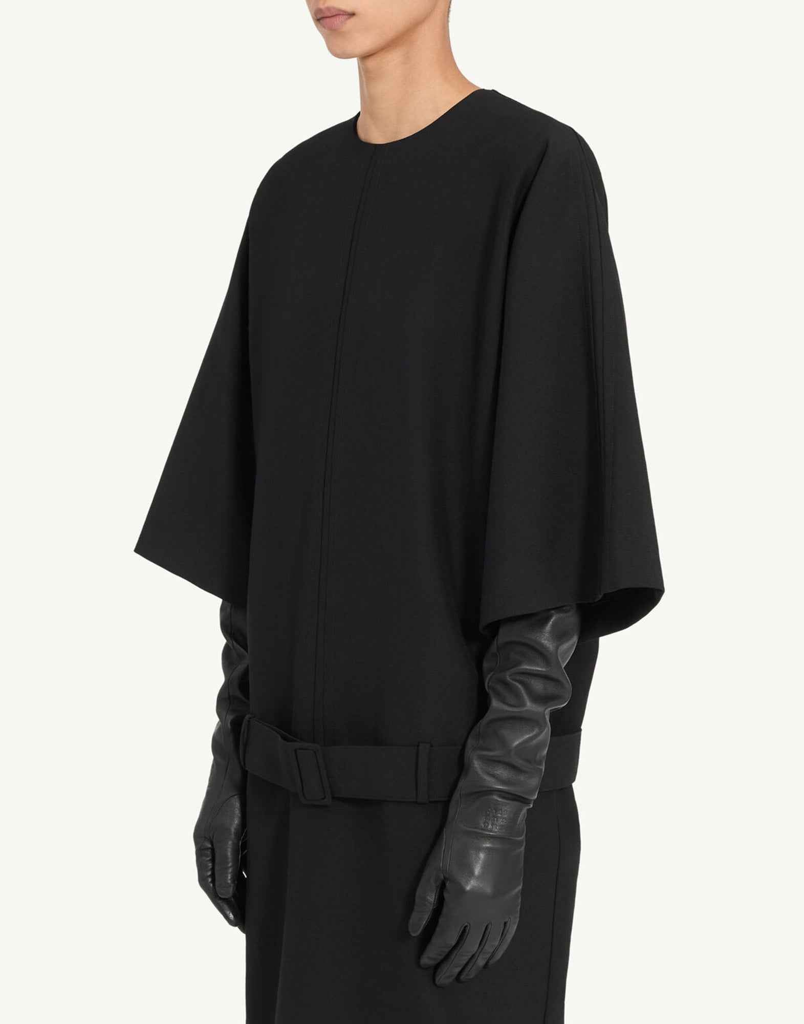 MM6 MAISON MARGIELA Abito Midi in Lana Nero