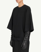 MM6 MAISON MARGIELA Abito Midi in Lana Nero