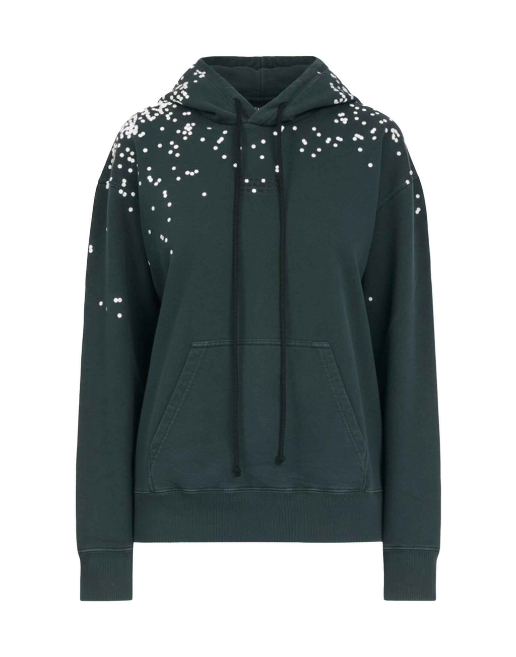 MM6 MAISON MARGIELA Felpa con Cappuccio in Jersey Non Spazzolato con Pois