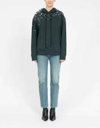 MM6 MAISON MARGIELA Felpa con Cappuccio in Jersey Non Spazzolato con Pois