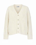 MM6 MAISON MARGIELA Cardigan a Treccia Off White