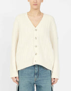 MM6 MAISON MARGIELA Cardigan a Treccia Off White