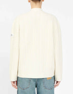 MM6 MAISON MARGIELA Cardigan a Treccia Off White