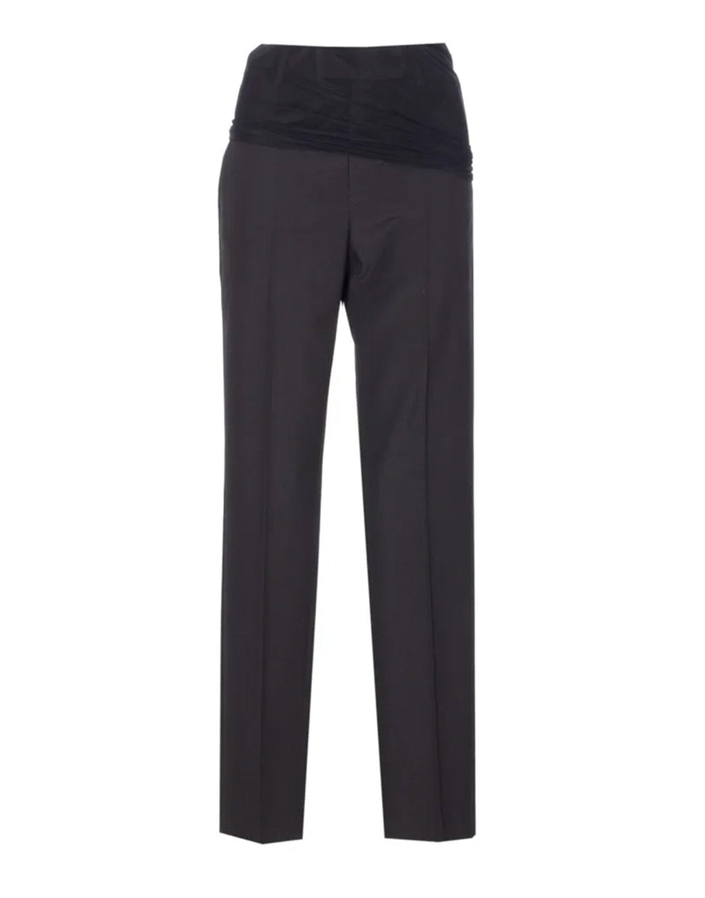 MM6 MAISON MARGIELA Pantaloni in Light Wool Blend con Gonna in Tulle Regolabile