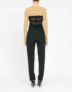 MM6 MAISON MARGIELA Pantaloni in Light Wool Blend con Gonna in Tulle Regolabile
