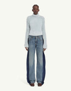 MM6 MAISON MARGIELA Jeans a Gamba Dritta con Pannelli Laterali