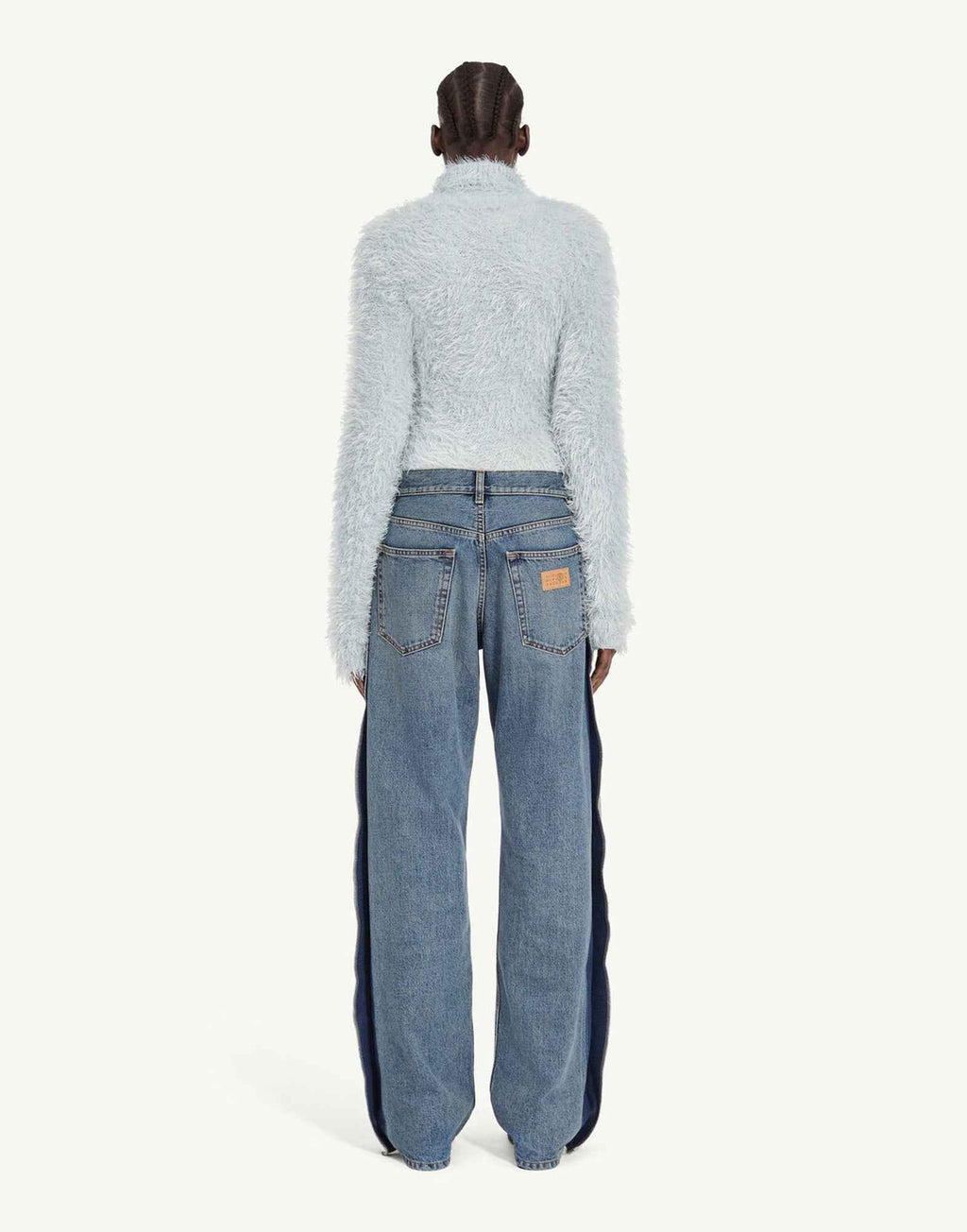 MM6 MAISON MARGIELA Jeans a Gamba Dritta con Pannelli Laterali
