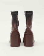 MM6 MAISON MARGIELA Stivaletti Anatomici in Nappa Guanto Black/Sable