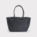 Lou - Genuine Leather Tote Bag Black Colour