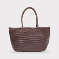 Lou - Genuine Leather Tote Bag Coffee Colour