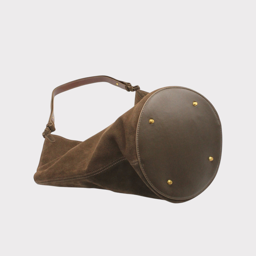 Elsa - Suede Leather Boat Tote Bag