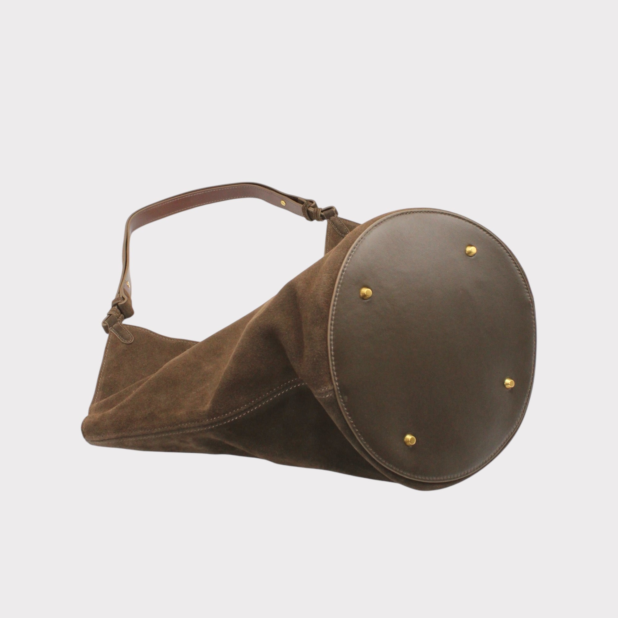 Elsa - Suede Leather Boat Tote Bag