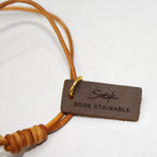 Tulip - Handmade Grain Leather Bag Charm