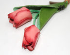 Tulip - Handmade Grain Leather Bag Charm
