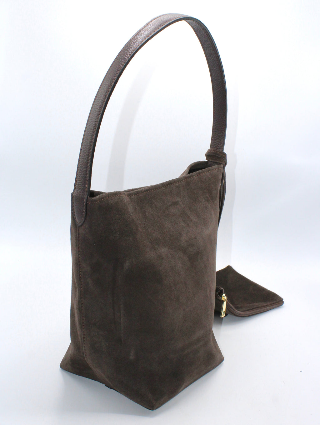 Ella - Borsa in pelle scamosciata minimalista