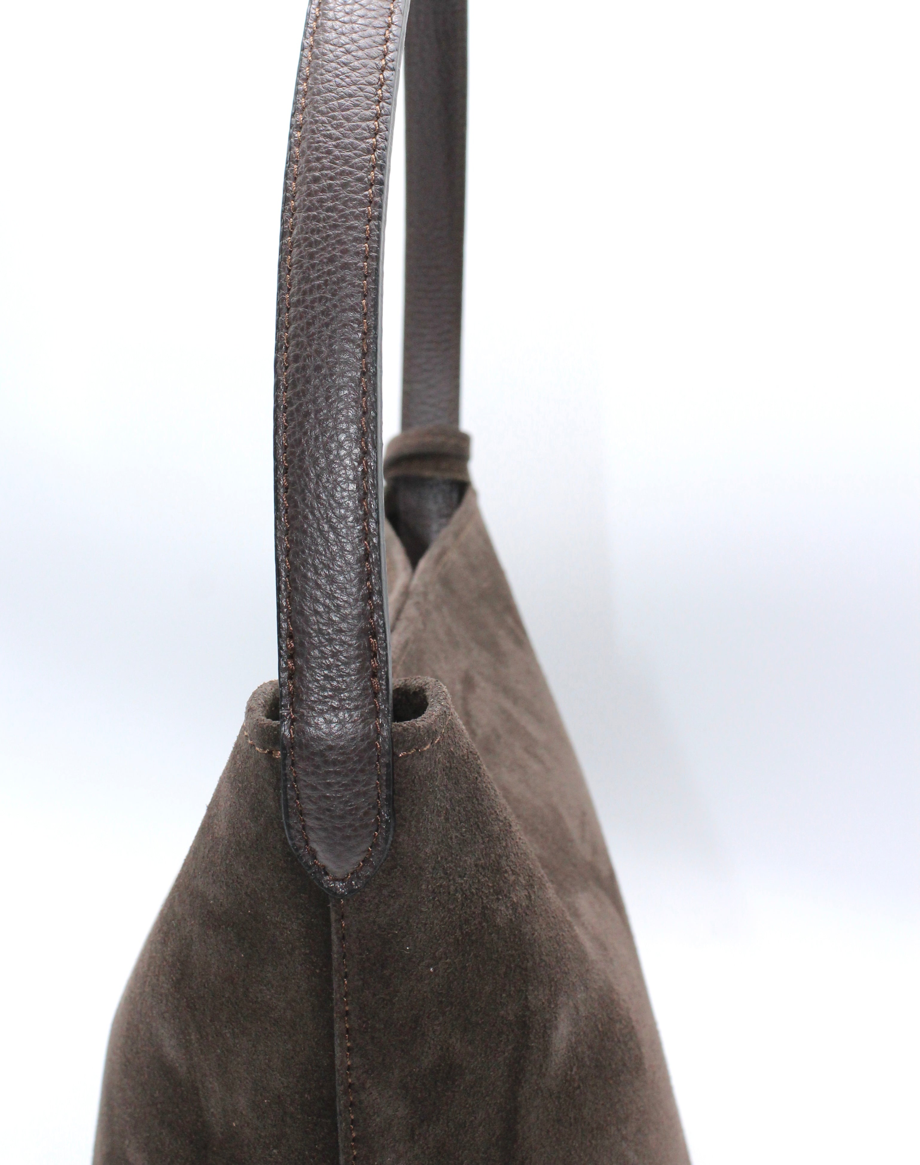 Ella - Borsa in pelle scamosciata minimalista