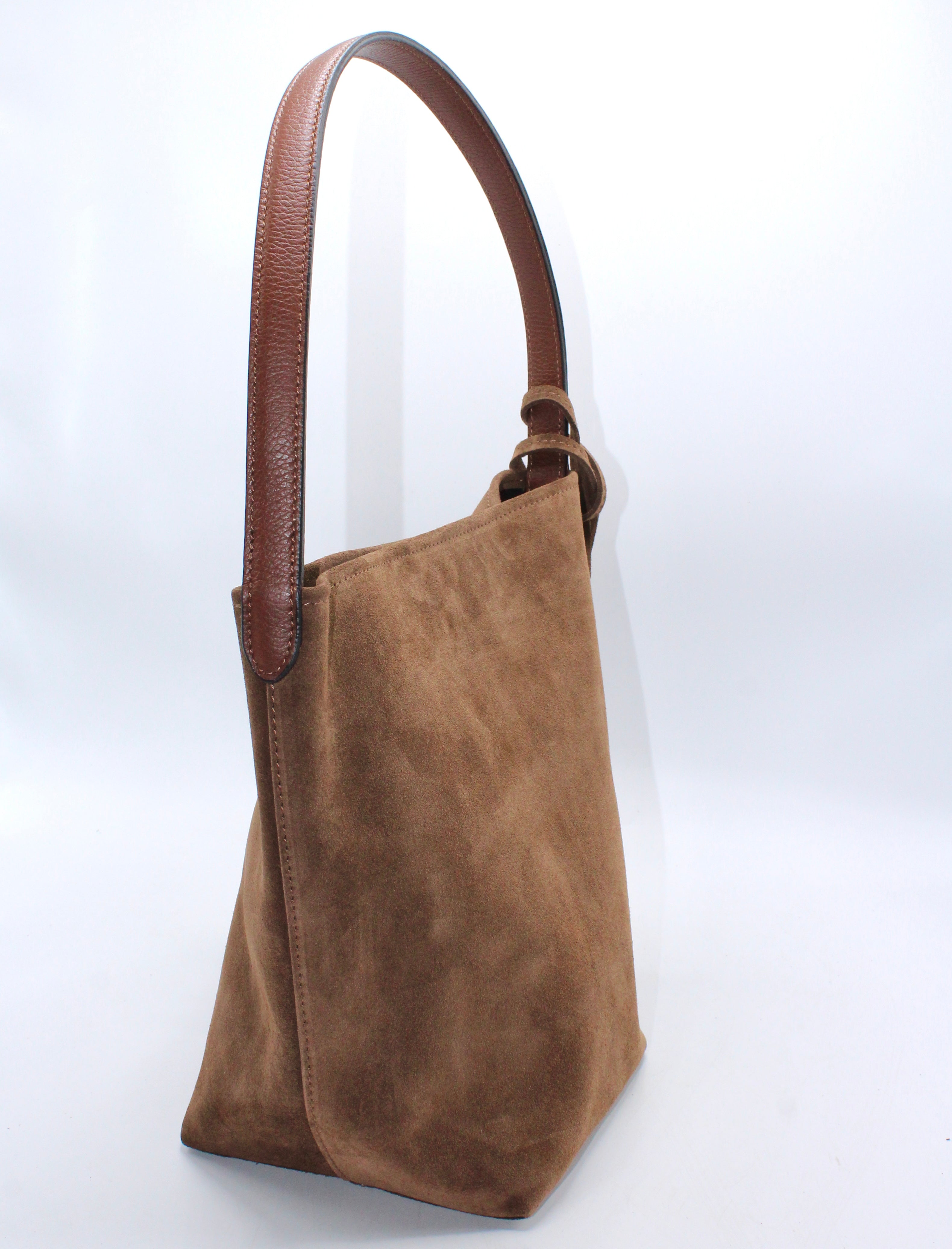Ella - Borsa in pelle scamosciata minimalista