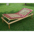 Bed frame for all types of wooden slatted mattresses with manual head and foot lift - Venere M