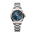 Longines orologio Conquest 30mm blu automatico acciaio finiture PVD oro rosa L3.320.5.92.6