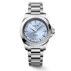 Longines orologio Conquest 34mm azzurro automatico acciaio L3.430.4.92.6